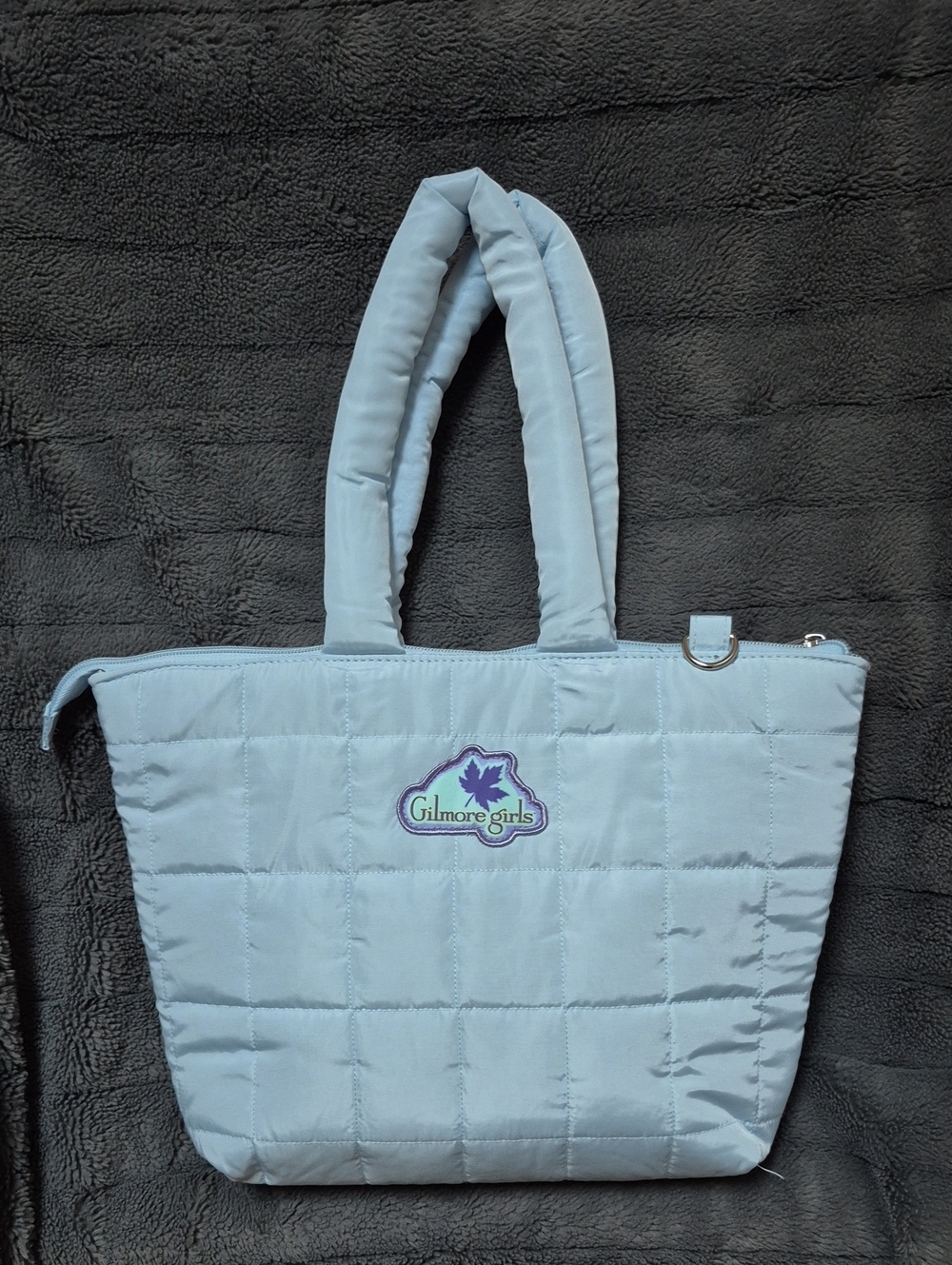 Gilmore Girls Quilted Light Blue Insulated Lunch Bag With Patches New With Tags - Picture 5 of 17